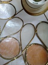 Suspension abat-jour en nacre