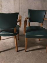 Paire de fauteuils bridge années 50
