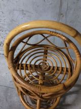 Desserte bar en rotin