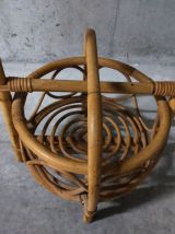 Desserte bar en rotin