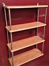 etagere  1960 a 70s   vintage, formica style bois,    70x49x
