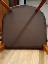 Fauteuil Bridge Début XX - rénové cuir