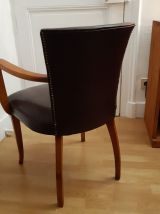 Fauteuil Bridge Début XX - rénové cuir