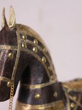 Cheval bois laiton