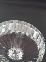 Support de bagues vintage  en verre cristal Cyrano