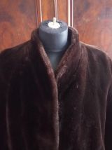Veste vintage en fausse fourrure - Marc dominique Paris 