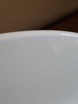 Grand plat de service fleuri bleu RIVANEL