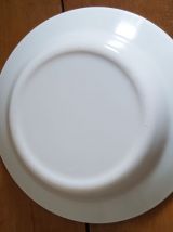 Grand plat de service fleuri bleu RIVANEL