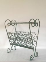 Porte revues en fer forgé vintage années 50