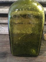 Ancienne bouteille/carafe en verre bullé 