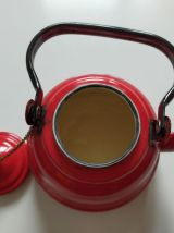 Bouilloire en tôle émaillée années 50