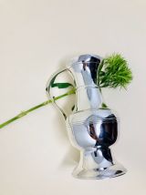 Cruche à eau/vin blanc en métal argenté