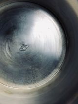 Cruche à eau/vin blanc en métal argenté