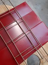  Etagere metal string( tomado) 1950 a 1960  or et rouge vif,