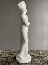 Statue marbre blanc 