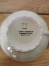 2 x tasses et soucoupes porcelaine Jammet Seignolles