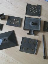 tirelire decor maison en  fonte  ancienne