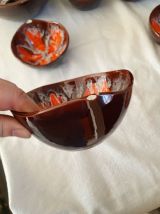 Vallauris service de dessert avec saladier et coupelles