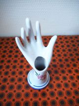 Petite main de baguier en porcelaine vintage 70's