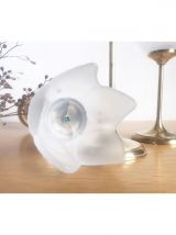 Trio de bougeoirs fleurs en laiton et verre vintage 