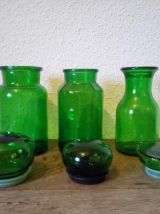 Trio de jolis pots en verre 