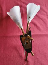 applique vintage années 60 double branche applique vintage a