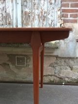 Table à manger extensible en teck scandinave