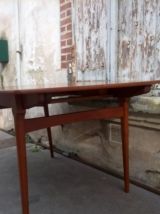 Table à manger extensible en teck scandinave
