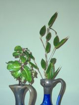 Duo de vases bleu de cobalt 