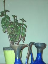 Duo de vases bleu de cobalt 