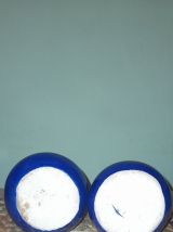 Duo de vases bleu de cobalt 