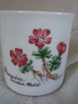 6 Mugs vintage Egypte, Mobil, Porto, 1989,Corse