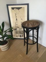 Tabouret de bar canné style Thonet