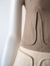 Robe trapèze Mod Swinging London pure laine vintage 60's