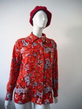 Chemise fleurie vintage 70's
