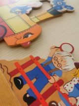 Porte manteau enfant vintage Alfred Mertens 1985 Lokomotive