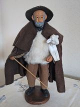 Lot de 3 Santons Provençaux - Vintage des années 70