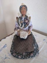 Lot de 3 Santons Provençaux - Vintage des années 70