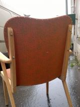 Fauteuil pied compas scandinave