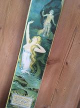 Publicité ancienne papier sur bois.