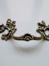 Poignée de tiroir meuble boite Laiton patine antiquaire 