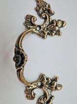 Poignée de tiroir meuble boite Laiton patine antiquaire 