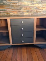 Superbe commode vintage en chêne 