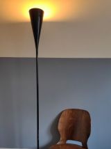 lampadaire métal laqué noir "sablier" design années 80
