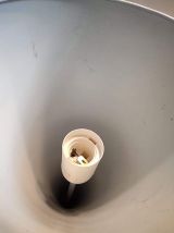 lampadaire métal laqué noir "sablier" design années 80