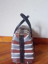 Sac vintage en plastique tressé (années 70)