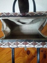 Sac vintage en plastique tressé (années 70)