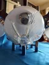 Lustre vintage Mazzega aux boules Murano 
