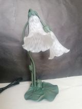 Lampe style art déco deux tulipes 