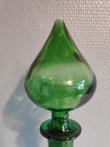 grande carafe verte avec bouchon goutte d'eau